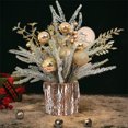thumbnail image 5 of YOHAVEN Mini Pre-Lit Artificial Christmas Tree 14.56" Tabletop Holiday Decor with Lights Berries Pinecone Fawn Home Office Xmas Centerpiece, 5 of 6
