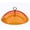 Orange, variant on 2 Pcs 10 Inch Squirrel Baffles Plastic Bird Feeders Protective Cover Dome Rain Proof with Hooks for Hanging Bird Seed Covers Rain Guards