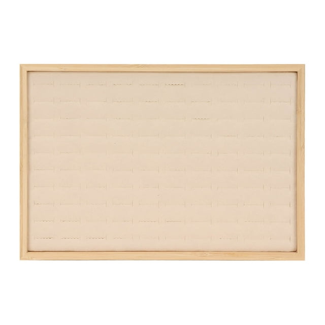 Organizador de cajones de joyería Bling Bling Inserto de almacenamiento 100 rejillas color beige