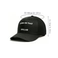 thumbnail image 3 of Gorra trucker unisex ajustable de malla trasera con bordado, sombrero casual para el sol, poliéster ligero, multicolor, talla única para la mayoría., 3 of 6