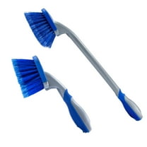 2 Pcs Wheel and Tire Brush Long Handle Hub Car Cleaning Accessory
