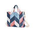 thumbnail image 7 of FORMRS Womens Corduroy Tote Bag Crossbody Shoulder Handbag with Pocket, Blue Geometric, 7 of 7