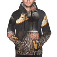 thumbnail image 3 of Zufioo Graffiti Cool Duck Design Fleece Comfortable Hoodie for Mens,Sweatshirt for Men,Pullover Hooded Sweatshirt for Men -XX-Large, 3 of 5