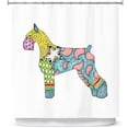 thumbnail image 1 of Shower Curtains 70" x 93" from DiaNoche Designs by Marley Ungaro - Giant Schnauzer White, 1 of 1