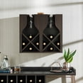 thumbnail image 5 of Furniture of America Tulum Wood Multi-Storage Wine Rack, Wenge, 5 of 5