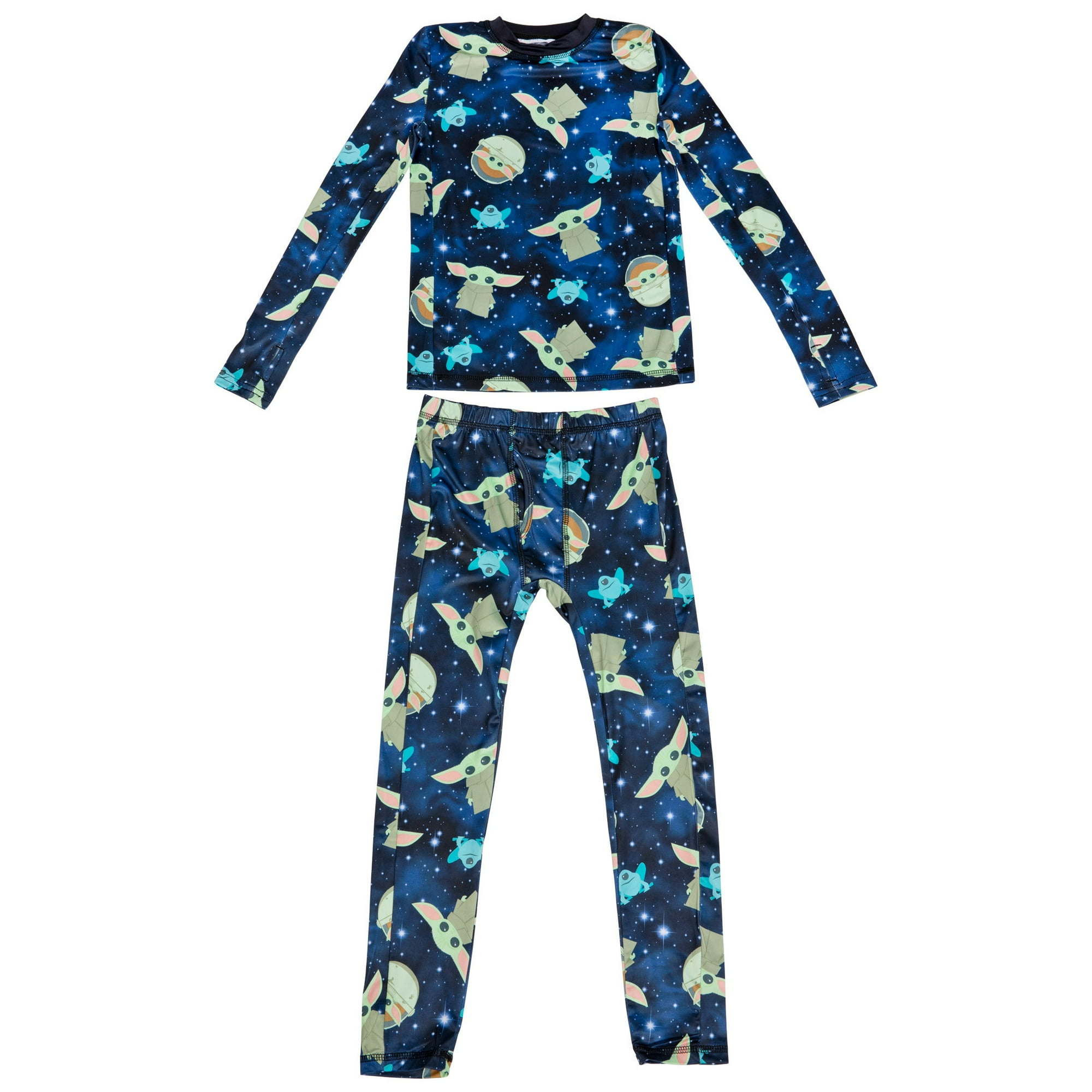 Star Wars The Mandalorian The Child Grogu All Over Youth 2 Piece Pajama Set Small 7 8 Walmart