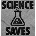 thumbnail image 2 of Science Saves Nerdy Scientist Geek Unisex Plus Fleece Graphic Sweatshirt Brisco Brands 3X, 2 of 5