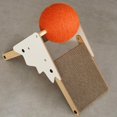 thumbnail image 4 of Rascador independiente para gatos con garra de molienda, bola rascadora de cuerda de sisal duradera Naranja, 4 of 9