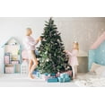 thumbnail image 3 of 24PCS Pink Velvet Christmas Tree Bows Door Garland Decor Vintage Wreath Bow (3/8'' Width, 5 * 7 inch), 3 of 12