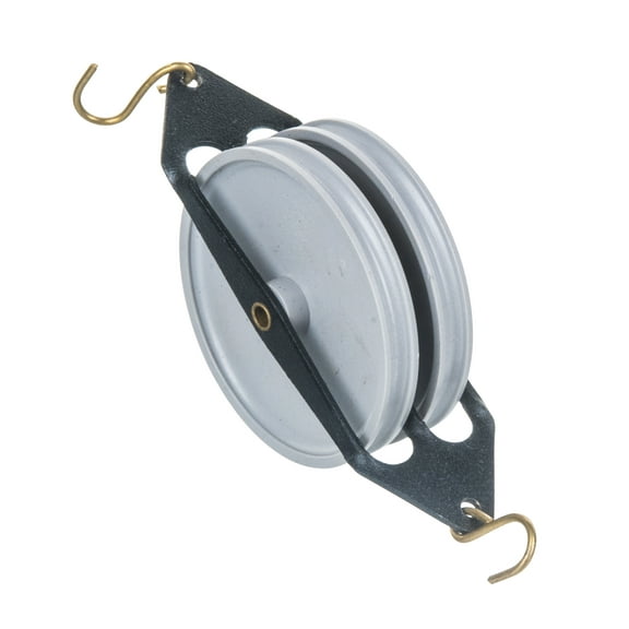 Eisco Labs Plastic Pulley, Double-Parallel, 50mm Diameter