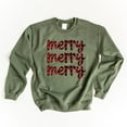thumbnail image 3 of Buffalo Plaid Merry Stacked | Sweatshirt, 3 of 5