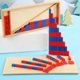 thumbnail image 3 of Juego Montessori para matemáticas tempranas con bastones para contar, rojo y azul, 3 of 5