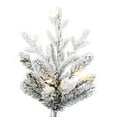 thumbnail image 2 of Vickerman 6.5' x 57" Flocked Hudson Fraser Fir Artificial Christmas Tree, LED Warm White Lights, 2 of 6
