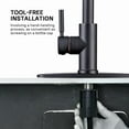 thumbnail image 3 of Single Handle High Arc Pull Out Kitchen Faucet,Single Level Stainless Steel Kitchen Sink Faucets with Pull Down Sprayer, Suitable for Laundry Rv Bar, 3 of 7