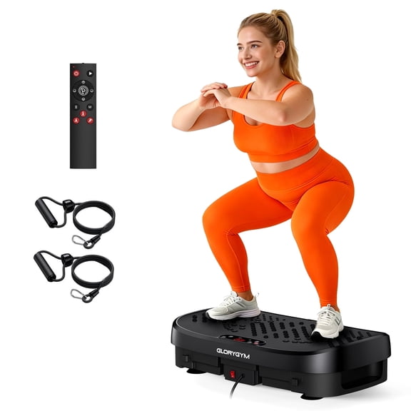 Anqdy Vibration Plate Exercise Machine 120 Speed Levels, 9 Program Modes, Full Body Workout