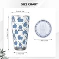thumbnail image 4 of Haiem Cute Hippos Printed 20oz Straight Skinny Car Cups With Insulated Cup Sleeve Portable Handle, Sports Travel Coffee Mug, Stainless Steel, Insulated-Straw Three-piece Set, 4 of 8