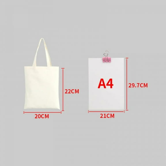 Large Capacity Canvas Shopping Bags DIY Painting Pattern Handbag Folding Eco-friendly Cotton Tote Bags