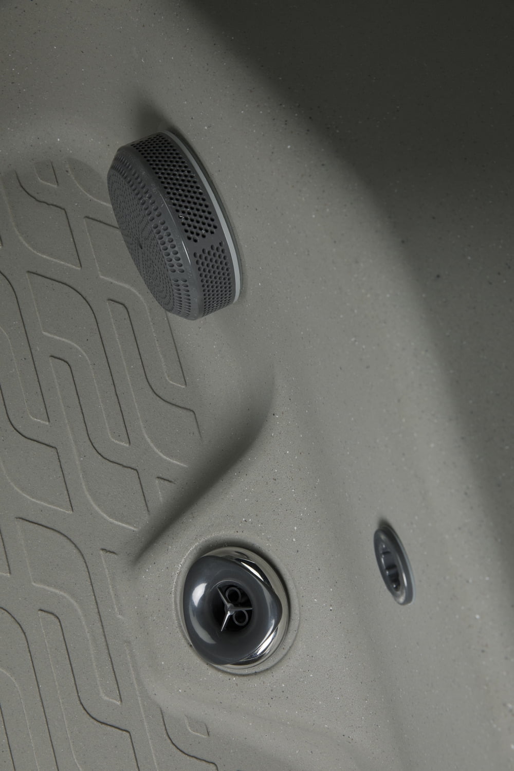 All New 2025 HydroLuxe IBIZA Taupe/Charcoal Hot Tub - 4-Person, 25 Jets, Convertible 110v/220v