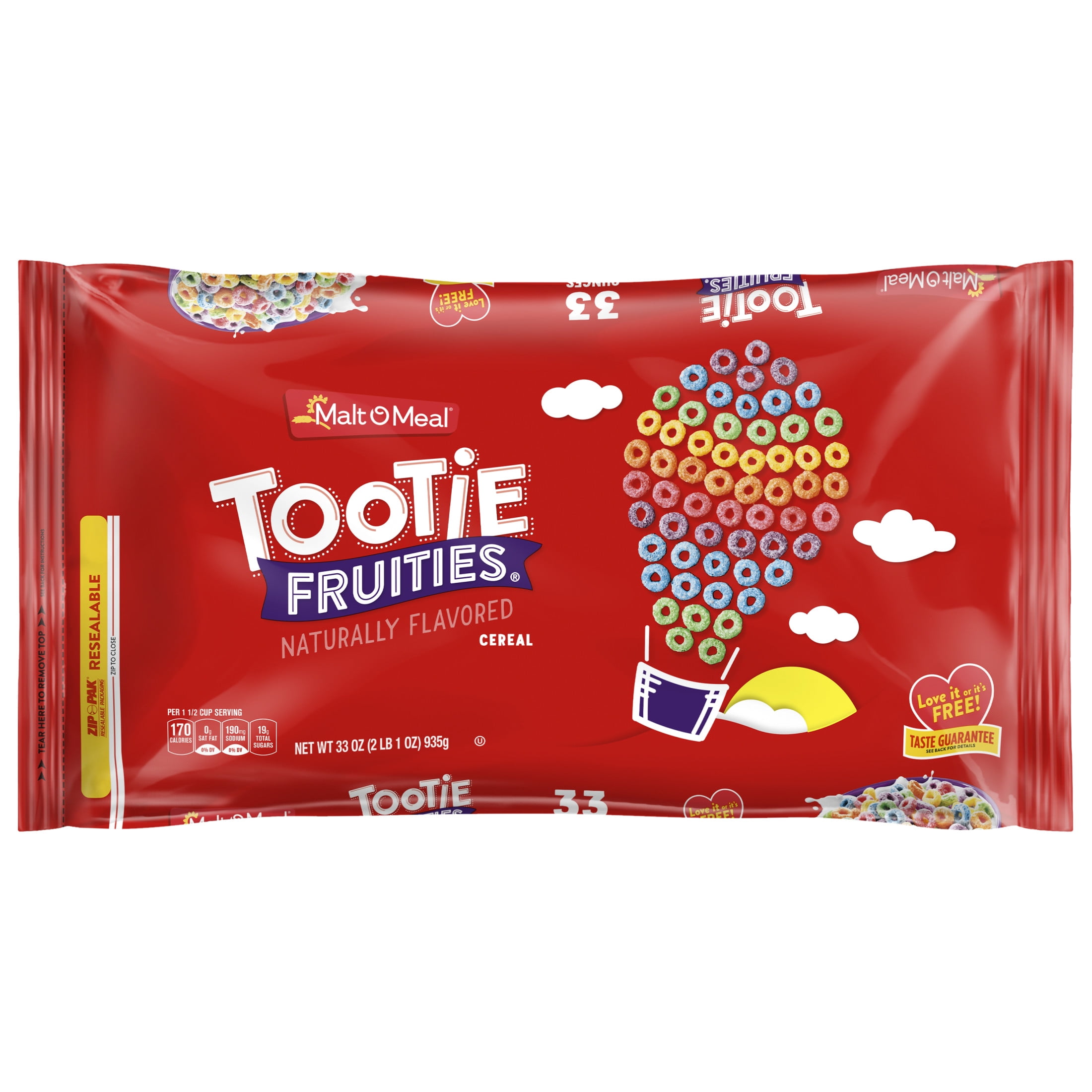 BRAND Malt-O-Meal Tootie Fruities FAMILY SIZE Fruity Breakfast