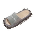 thumbnail image 6 of Novelty Dust Mop Slippers Washable Women House Dusting Slippers House Shoes Floor Cleaning Tool for Bathroom Living Room Kitchen Indoor Gray, 6 of 8