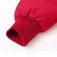thumbnail image 7 of Scyoekwg Girls Jacket Winter Thick Warm Coats Color Cotton Detachable Hat Mid To Long Length Hooded Cotton Clothes Outwear (Red,9-10 Years), 7 of 7