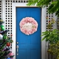 thumbnail image 5 of Christmas Decorative Pink Wreath Pk2 Bare Wreath - Christmas Wreaths for Front Door 18 Inch with Merry Christmas Sign Holiday Door Wreath Xmas Wreath for All Seasons, 5 of 7
