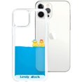 thumbnail image 2 of Compatible with iPhone 12 Pro Max Case Liquid Moving Quicksand Funny Cute Cartoon Lovely Duck Flowing Floating Waterfall Protective Cover Soft Silicone Rubber Case 6.7 inch, 2 of 7