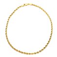 thumbnail image 1 of 10K Yellow Gold Italian Rope 2.6mm Anklet, 1 of 5