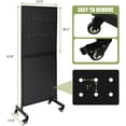 thumbnail image 6 of 2'x 5' Two-Double Pegboard Panels Tower with T-Base Floorstanding, Pegboard Display Stand, Craft Fair Display Rack, Art Display Stand, Show Racks for Retail, Extra 20 pieces Hooks, 6 of 7