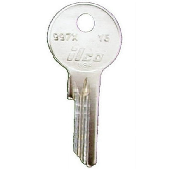Kaba Ilco Corp. Yale House Key Y6/997X Nickel Key - Nickel Plated - 10 Pack