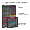 thumbnail image 4 of Air Fryer Schedule Refrigerator Set of 2 Tiles for Kitchen Organization and Meal Planning 2PCS, 4 of 8