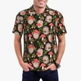 thumbnail image 2 of Balery Edgehog and Mushrooms Printed Men’s Short Sleeve Polo Shirt, Midweight Men's Shirt,Golf Polo shirts -Medium, 2 of 8