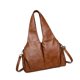 thumbnail image 5 of Bolso de hombro de piel sintética, moderno y elegante, para mujer, ideal para el trabajo y la universidad. Marrón, 5 of 9