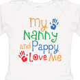 thumbnail image 4 of Inktastic Nanny and Pappy Love Me Boys or Girls Long Sleeve Baby Bodysuit, 4 of 5