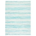 thumbnail image 3 of SAFAVIEH Rag Benton Striped Cotton Area Rug, Ivory/Green, 6' x 9', 3 of 11