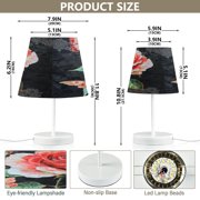 BZSMCE Table Lamp Creative Rose Elegance Pattern Simple Pattern Night Light