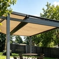 thumbnail image 4 of Thick Reinforced Beige Sun Shade Cloth, Sun Shade for Patio, Heavy Duty Reinforced Shade Fabric, Beige Outdoor Sun Shade, Balcony Garden UV Protection Cloth, Tear Resistant Sun Shade Mesh,Beige, 4 of 6