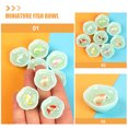thumbnail image 3 of Shisuyan 16 Pcs Bol de Poisson Miniature Maison de Poupée Aquarium Miniature Résine Modèles d'Aquarium Poisson Rouge Couleur Mixte, 3 of 9