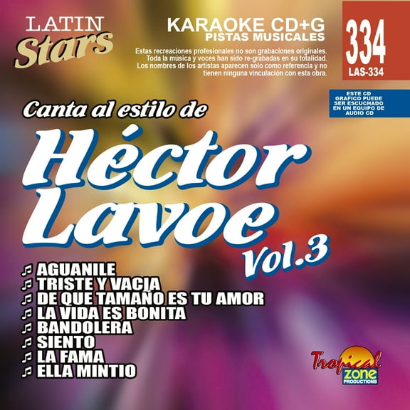Karaoke Latin Stars 334 Hector Lavoe Vol.3