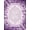 Purple White, Pattern 3, variant on Design&I 6'x9' Washable Area Rug Snag-Free Tie Composition Southwestern Interlocking Zigzag Motif Geometric for Dining Room, Under Table, Office