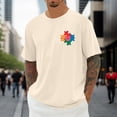 thumbnail image 3 of Autism Awareness T Shirts for Men Women 2026 Summer Casual Short Sleeve Crewneck Graphic Tees, 3 of 7