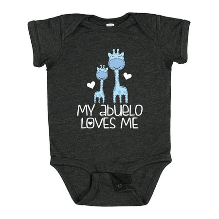 

Inktastic My Abuelo Loves Me Grandson Outfit Gift Baby Boy Bodysuit