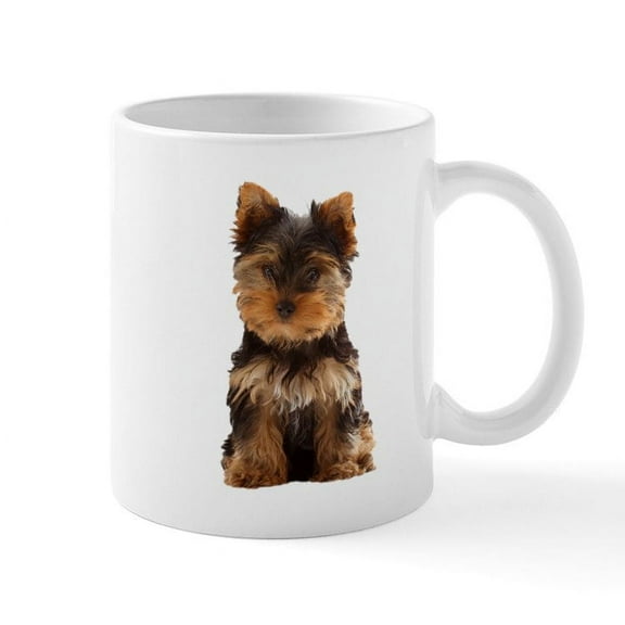CafePress - Yorkie Mug - 11 oz Ceramic Mug - Novelty Coffee Tea Cup