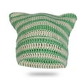 thumbnail image 2 of TAIAOJING Crochet Hats for Women Winter Cat Ears Hat Warm Cable Knit Hats Soft Stretch Thick Cute Knitted Cap For Cold Weather, 2 of 6