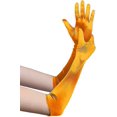 thumbnail image 1 of Long Opera Party 20s Satin Gloves Stretchy Adult Size Elbow Length, 1 of 5