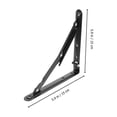thumbnail image 2 of 2 Pcs Metal Storage Shelves Simple Support Shelf Folding Hinge Bracket Wall Mounted Table Bracket, 2 of 3