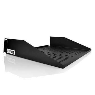 PYLE PLRSTN22U - 2U Server Rack Shelf, Universal Device Server Rack Mounting Tray