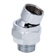 thumbnail image 1 of Adaptador de boquilla de ducha con junta giratoria universal, cabezal de ducha confiable. Plata, 1 of 9