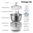 thumbnail image 2 of Dough Mixer 7.4QT Large Capacity Electric Dough Maker with Ferment Function for Baking Bread Dough&Pizza Dough - Dough whisk 304 Stainless Steel Blender Add water/seasoning with Top Small Window, 2 of 6