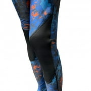 SPEARFISHING WORLD Blue Camo Two-Piece Wetsuit with Loading Chest Pad, Knee Protection, Anatomical Design for Freediving, Snorkeling, Swimming, Watersports